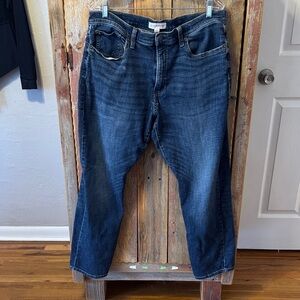 Lucky Brand Men's Dark Blue Jeans Slip m Straight size 36 x 30